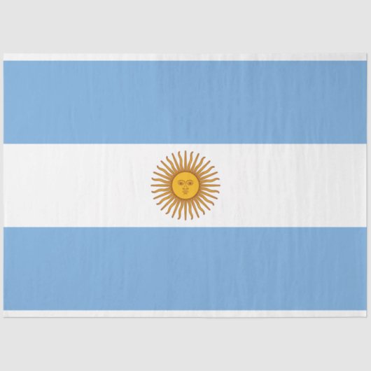 Vlag van Argentinië Tissuepapier (Voorkant)