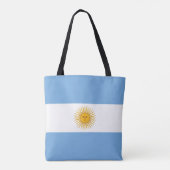 vlag van Argentinië Tote Bag (Achterkant)