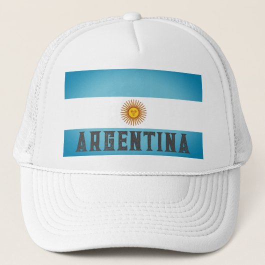 Vlag van Argentinië Trucker Pet (Voorkant)
