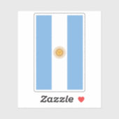 Vlag van Argentinië (verticaal) Sticker (Vel)
