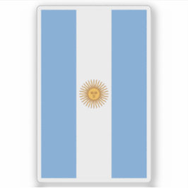 Vlag van Argentinië (verticaal) Sticker