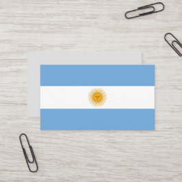 vlag van Argentinië Visitekaartje