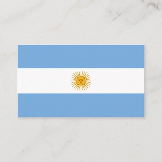 vlag van Argentinië Visitekaartje (Voorkant)