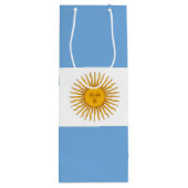 vlag van Argentinië Wijn Cadeautas (Achterkant)