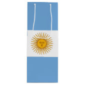 vlag van Argentinië Wijn Cadeautas (Voorkant)