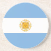 vlag van Argentinië Zandsteen Onderzetter (Voorkant)