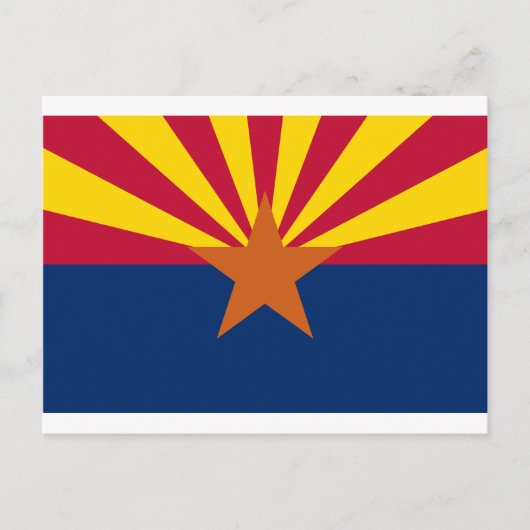 Vlag van Arizona Briefkaart (Voorkant)