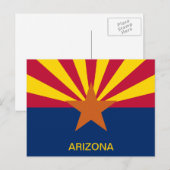 Vlag van Arizona Briefkaart (Voorkant / Achterkant)