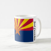 Vlag van Arizona Ditat Deus God verrijkt de Mok (Voorkant rechts)