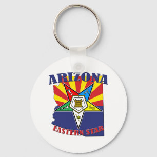 Vlag van Arizona Eastern Star Sleutelhanger