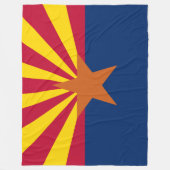 Vlag van Arizona Fleece Deken (Voorkant)