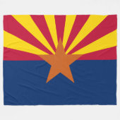 Vlag van Arizona Fleece Deken (Voorkant (Horizontaal))