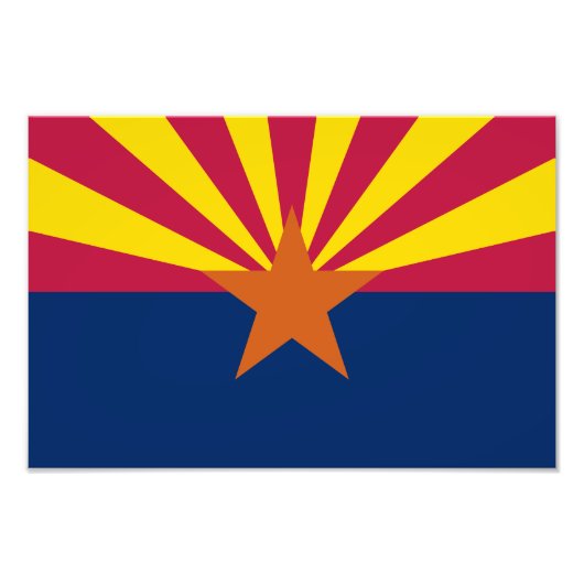 Vlag van Arizona Foto Afdruk (Voorkant)
