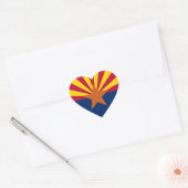 Vlag van Arizona Hart Sticker (Envelop)