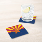 Vlag van Arizona Kartonnen Onderzetters (Insitu)