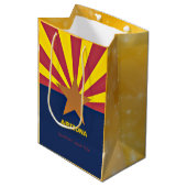 Vlag van Arizona Medium Cadeauzakje (Voorkant Gekanteld)