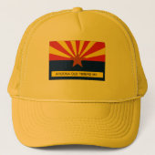 Vlag van Arizona Old Timers MX Trucker Pet (Voorkant)
