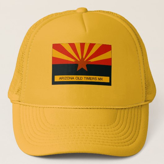 Vlag van Arizona Old Timers MX Trucker Pet (Voorkant)