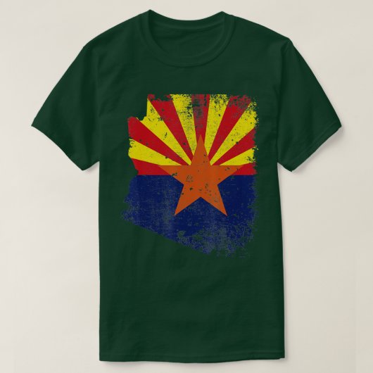 Vlag van Arizona op de vlag van Arizona T-shirt (Design voorkant)