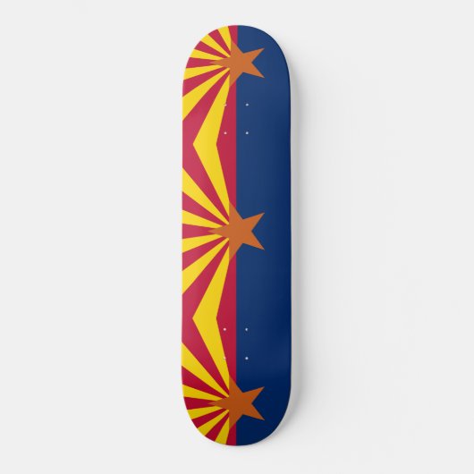 Vlag van Arizona Persoonlijk Skateboard (Voorkant)
