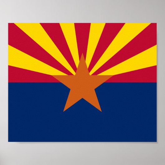 Vlag van Arizona Poster (Voorkant)