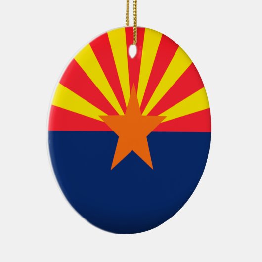 Vlag van Arizona Rond Ornament (Rechts)