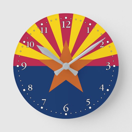 Vlag van Arizona Ronde Klok (Voorkant)