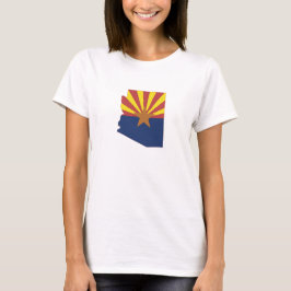 Vlag van Arizona Silhouette T-shirt