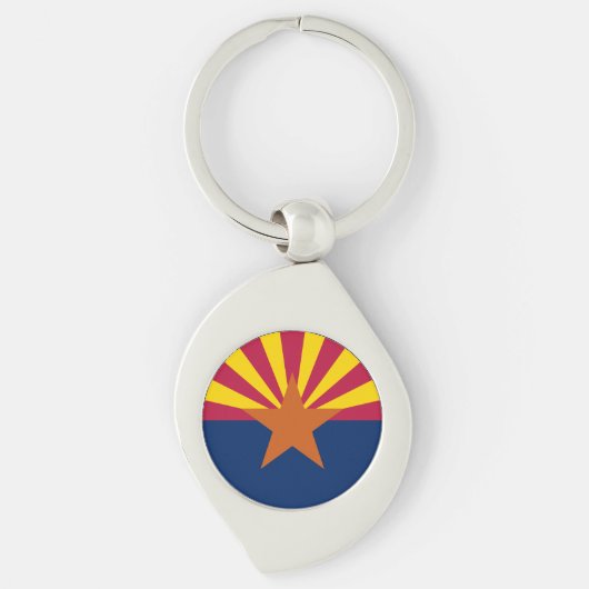 Vlag van Arizona Sleutelhanger (Voorkant)