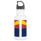 Vlag van Arizona Waterfles (Achterkant)