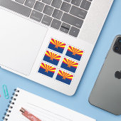 vlag van Arizonan, Amerikaanse staatsvlag Sticker (Laptop met iPhone)