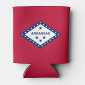 Vlag van Arkansas Blikjeskoeler (Voorkant)