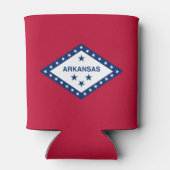 Vlag van Arkansas Blikjeskoeler (Achterkant)