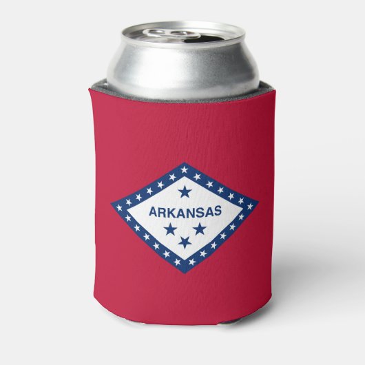 Vlag van Arkansas Blikjeskoeler (Blikje Achterkant)