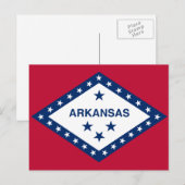 Vlag van Arkansas Briefkaart (Voorkant / Achterkant)