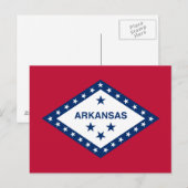 Vlag van Arkansas Briefkaart (Voorkant / Achterkant)