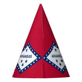 Vlag van Arkansas Feesthoedjes (Achterkant)