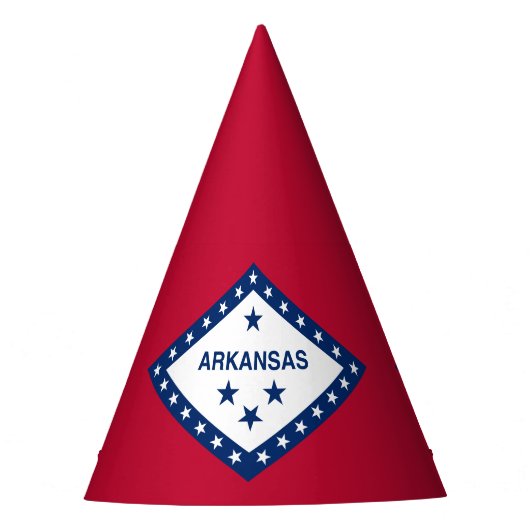 Vlag van Arkansas Feesthoedjes (Voorkant)