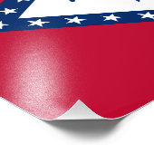 Vlag van Arkansas Foto Afdruk (Hoek)