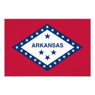 Vlag van Arkansas Foto Afdruk