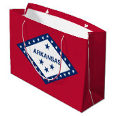 Vlag van Arkansas Groot Cadeauzakje (Achterkant Gekanteld)