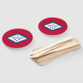 Vlag van Arkansas Handwaaier (Niet-gemonteerd)