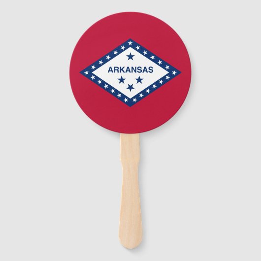 Vlag van Arkansas Handwaaier (Voorkant)
