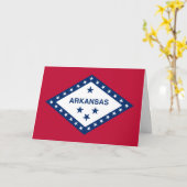 Vlag van Arkansas Kaart (Gele Bloem)
