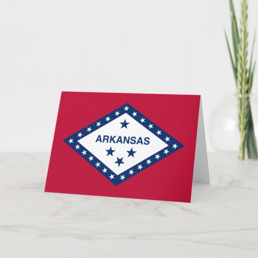 Vlag van Arkansas Kaart (Voorkant)