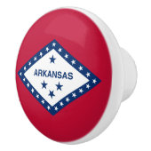 Vlag van Arkansas Keramische Knop (Rechts)