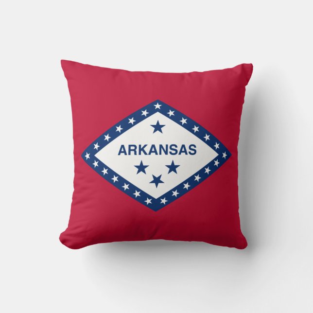 Vlag van Arkansas Kussen (Voorkant)