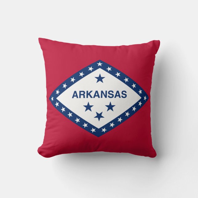 Vlag van Arkansas Kussen (Voorkant)