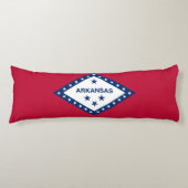 Vlag van Arkansas Lichaamskussen (Voorkant)