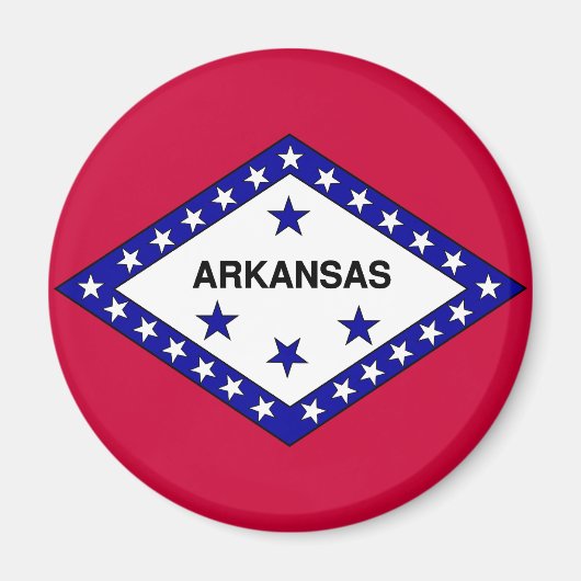 Vlag van Arkansas Magneet (Voorkant)